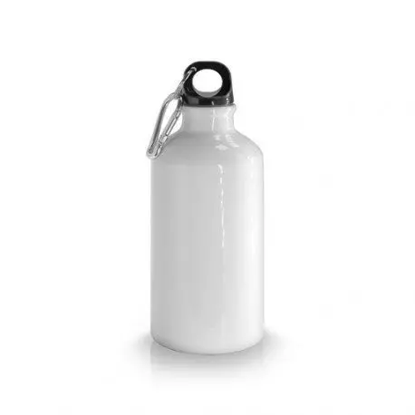 butylka metall belaya standart 500ml s kryshkoj dlya pitya