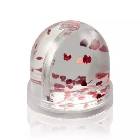 shar vodyanoj sfera s khlopyami v vide serdechek v individualnoj upakovke 90x90x85mm