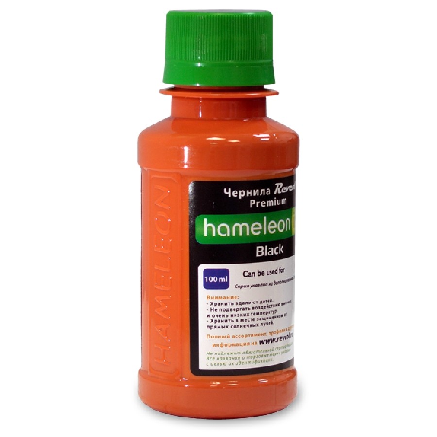 Чернила "HAMELEON" T50 100мл BLACK(Pigment) EP390