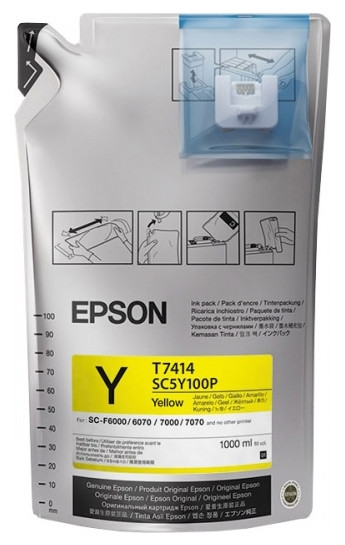Чернила сублимационные Epson SC-F6000 (Yellow) C13T741400