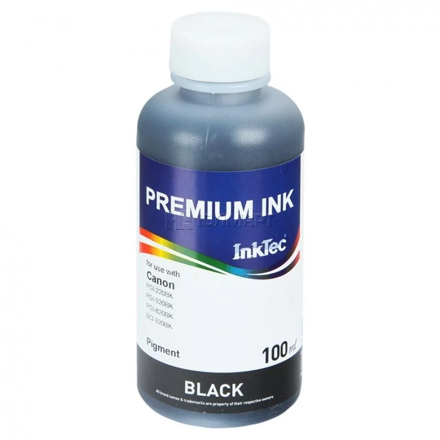 Чернила Canon PGI-520BK/220Bk InkTec Black100мл.