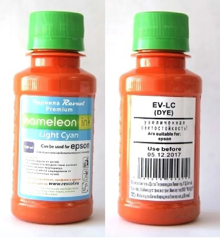 Чернила "HAMELEON" 100мл L.Cyan (EV-Dye)
