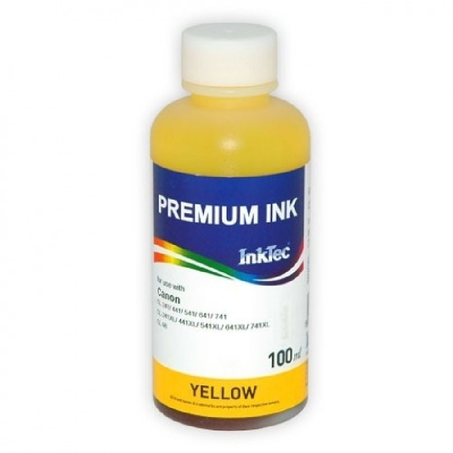 Чернила Canon CL-441Y/441YXL InkTec Yellow 100мл. C5041-100M